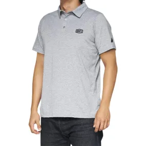 100% Corpo Polo Shirt - Heather Gray/Black