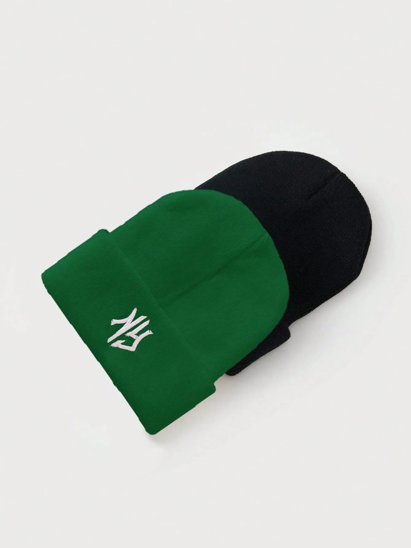 1pc Or 2pcs Men's Embroidered 3D Letter Pattern Knitted Beanie Hat, Suitable For Fall/Winter