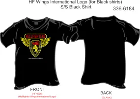 336-6184 T-Shirt, Short Sleeve, Hellfighters International Logo (Black)