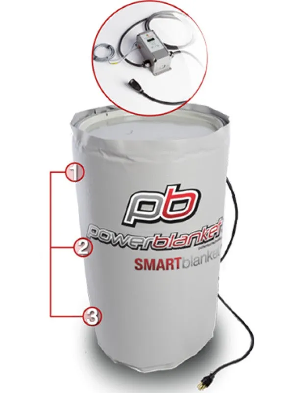 55 Gallon Drum Heater 145°F Adjustable Thermostat (240V)