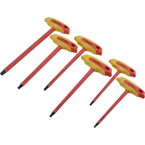 6 Piece SAE Insulated T-Handle Hex Key Set