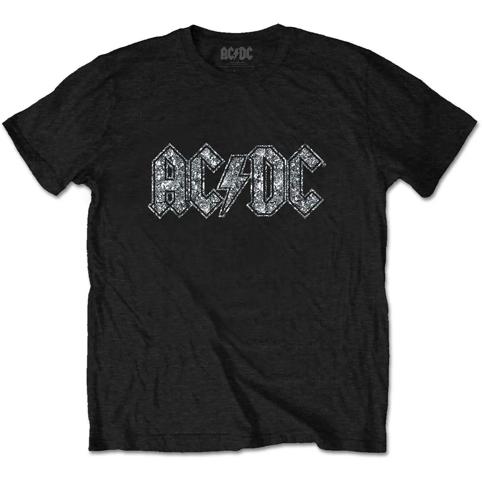 AC/DC Childrens/Kids Diamante Logo T-Shirt