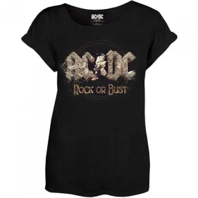 AC/DC Womens/Ladies Rock Or Bust T-Shirt