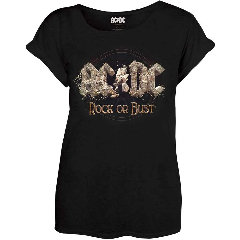 AC/DC Womens/Ladies Rock Or Bust T-Shirt