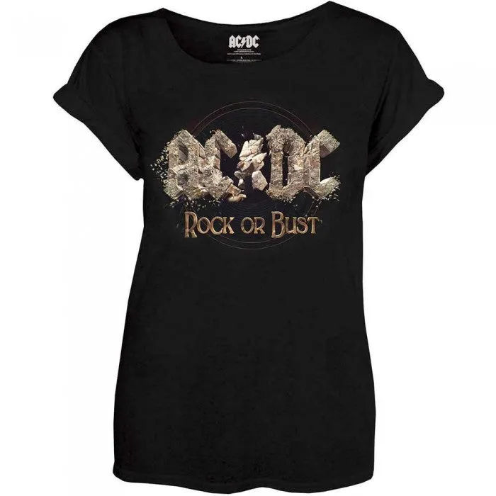AC/DC Womens/Ladies Rock Or Bust T-Shirt
