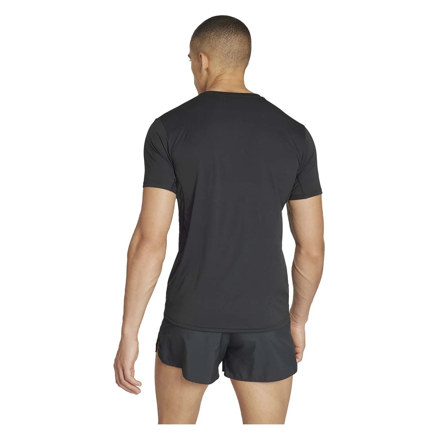 ADIDAS ADIZERO ESSENTIAL RUNNING TEE - BLACK