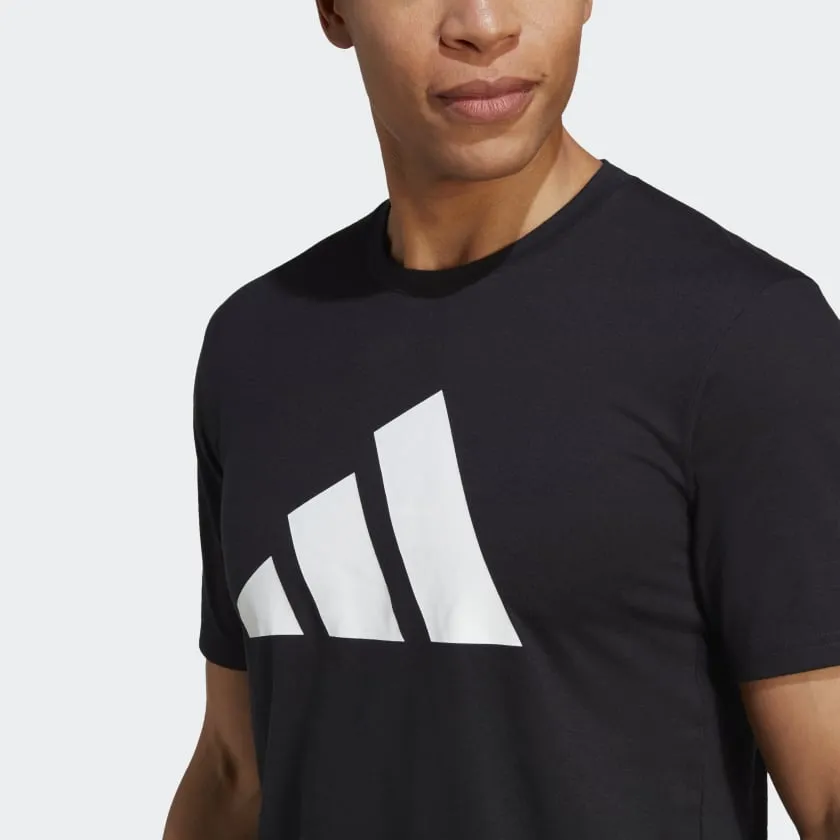 ADIDAS TRAIN ESSENTIALS FEELREADY LOGO TRAINING TEE - MENS -BLACK