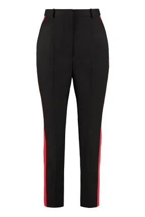 Alexander McQueen High Waist Side-Panel Tailored Trousers