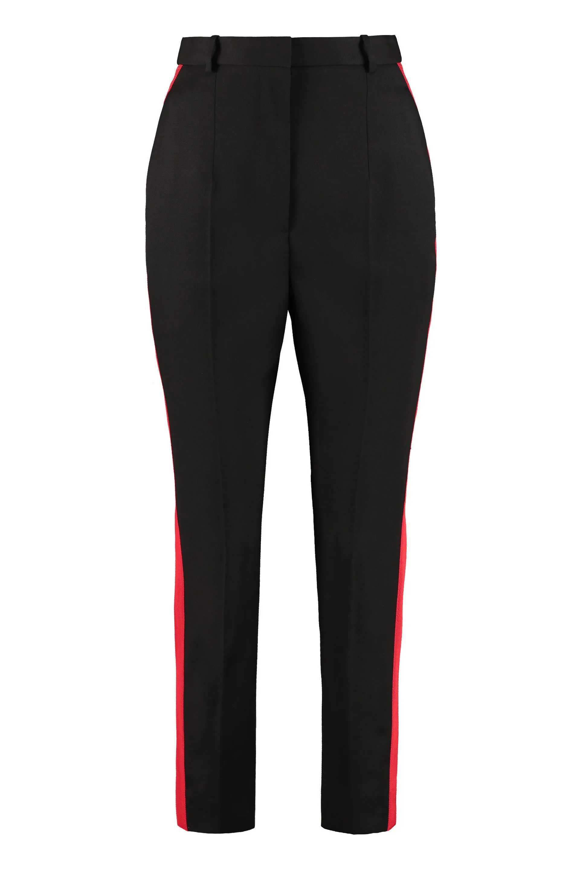 Alexander McQueen High Waist Side-Panel Tailored Trousers