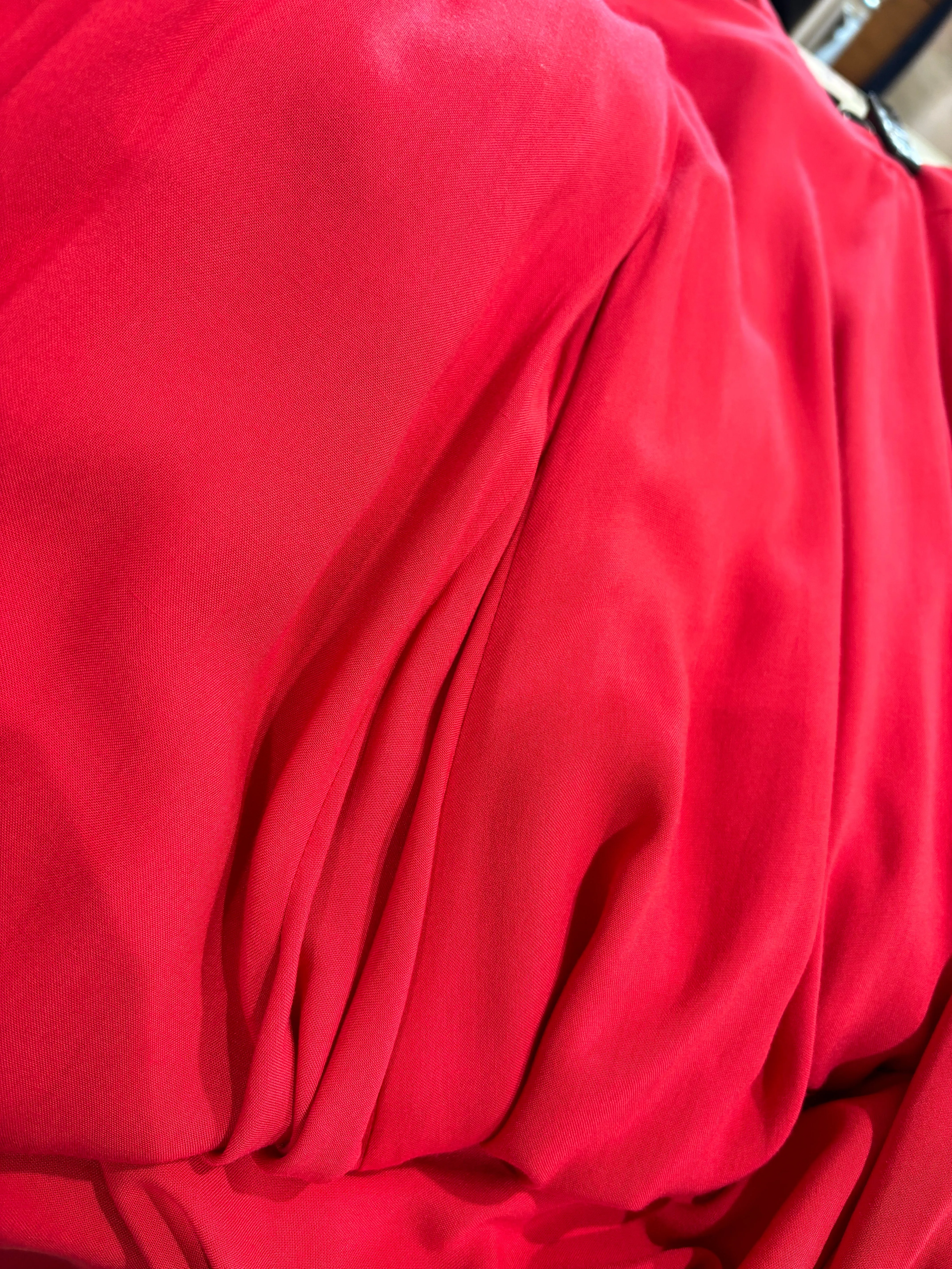 All Night Ruffle Skirt - Lipstick Red