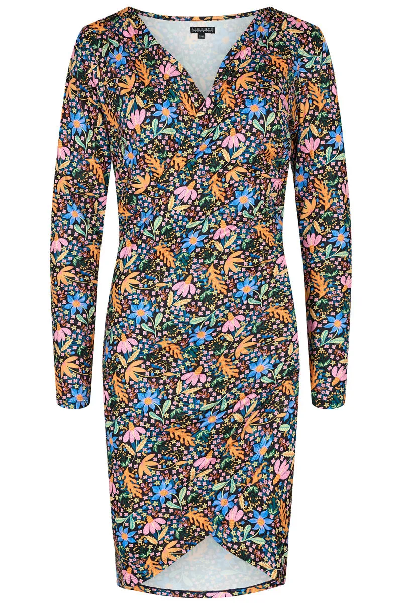 Alma Ls Wrap Dress | Flower Forrest | Kjole fra Liberté