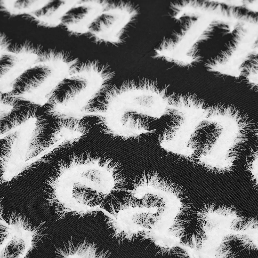 “American Loose Plush Letters” T-shirt