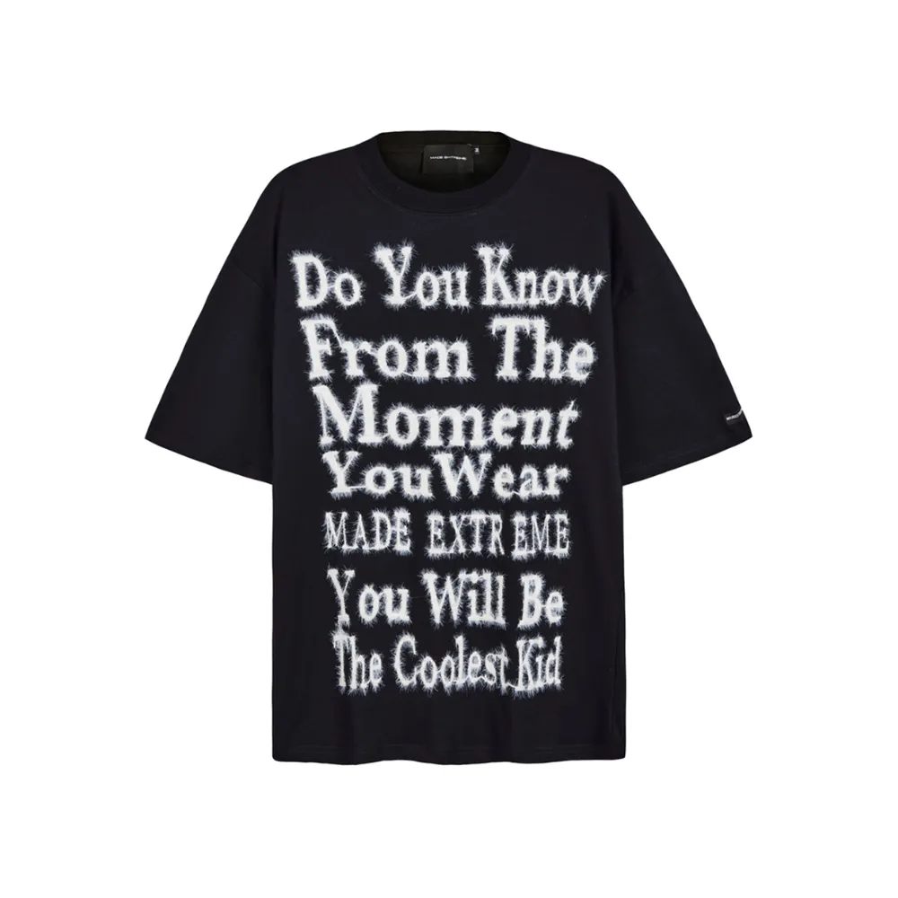 “American Loose Plush Letters” T-shirt