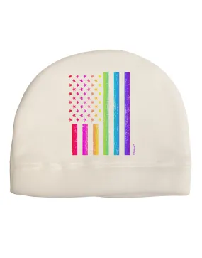 American Pride - Rainbow Flag Child Fleece Beanie Cap Hat