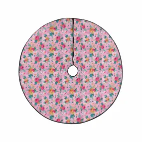 Australian Floral Pink  Christmas Tree Skirt