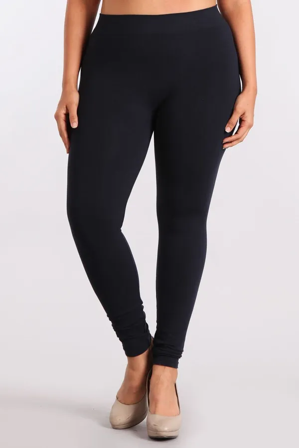 B1466XL Extended No Control Full Length Leggings by M.Rena