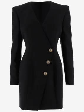 Balmain Wrap Tailored Dress