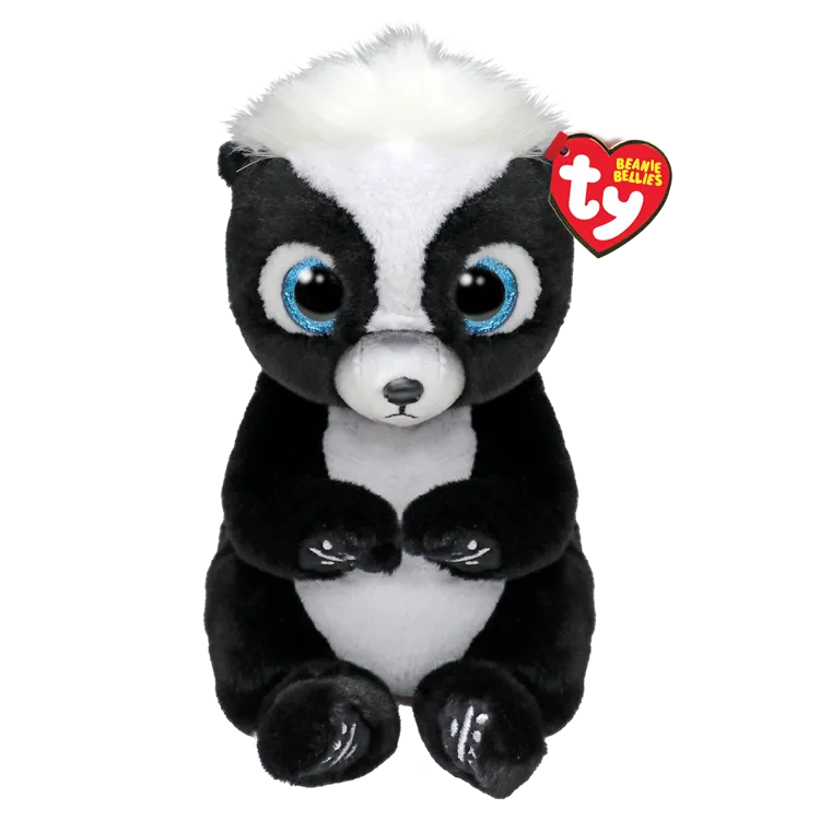 Beanie Baby Black & White Skunk- Rukus