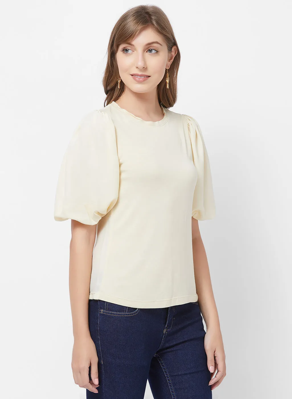 Birch Half Sleeves  Solid Top