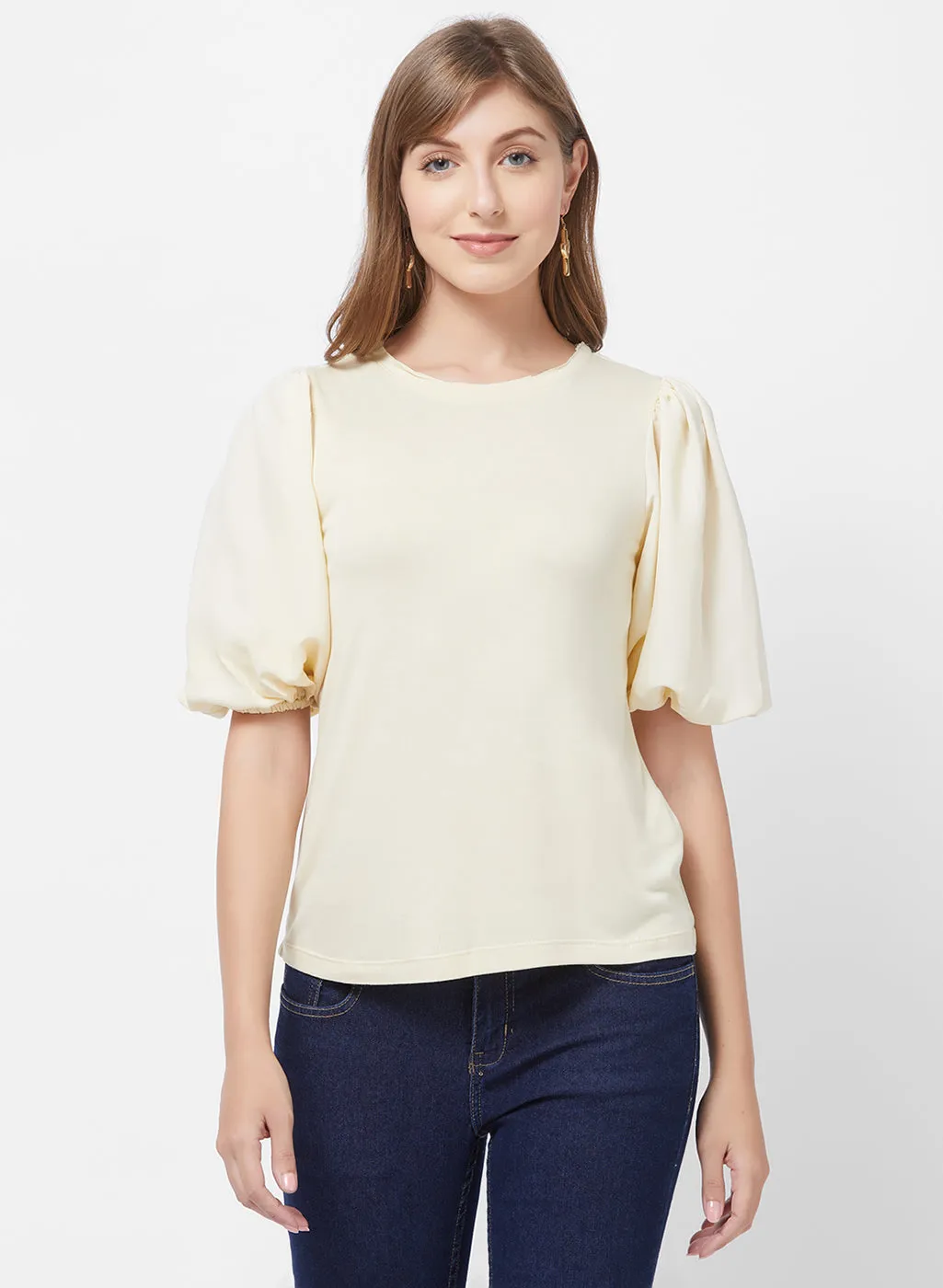 Birch Half Sleeves  Solid Top