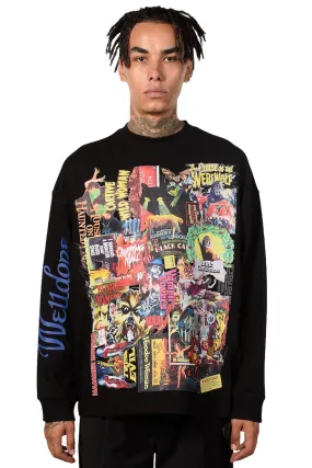 Black horror Collage T-shirt
