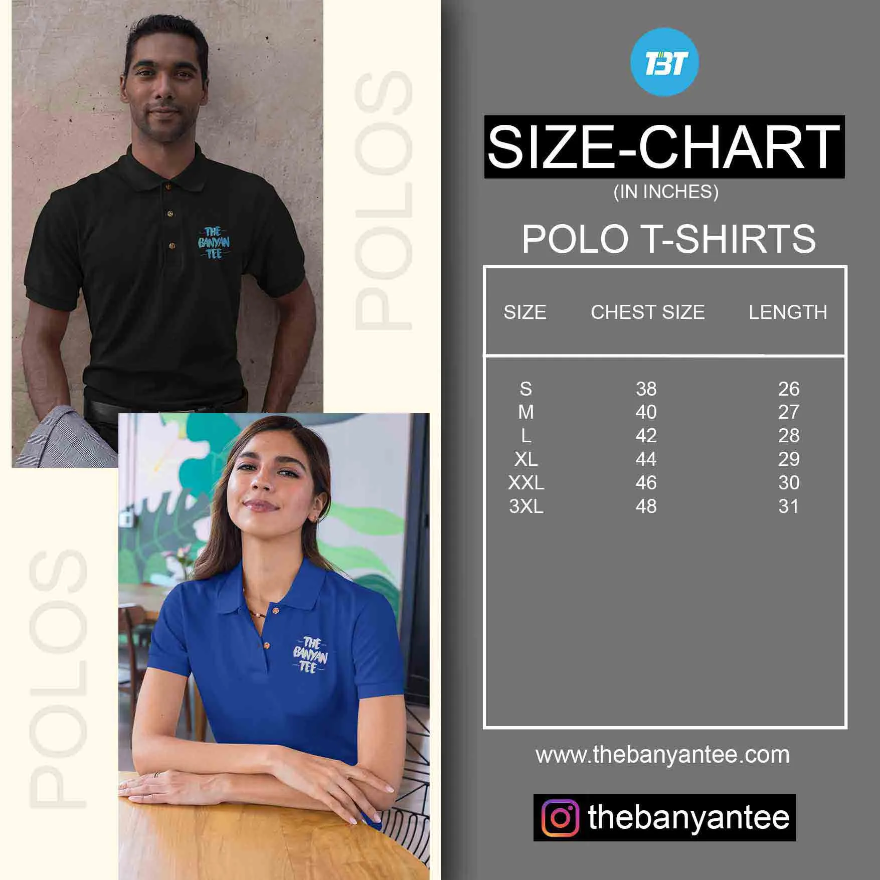 Black Polo T shirt