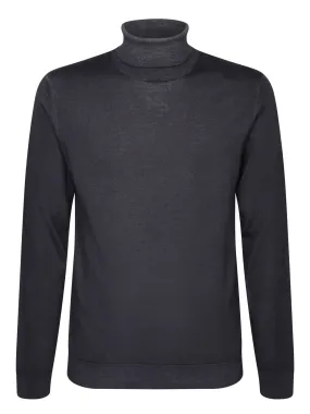 Black wool pullover by Daniele Fiesoli