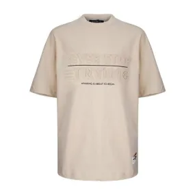 BOYS BEIGE SHORT SLEEVE T-SHIRT