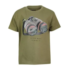 BOYS GREY GRAPHIC SHORT SLEEVE T- SHIRT