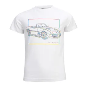 BOYS WHITE SHORT SLEEVE GRAPHIC T-SHIRT