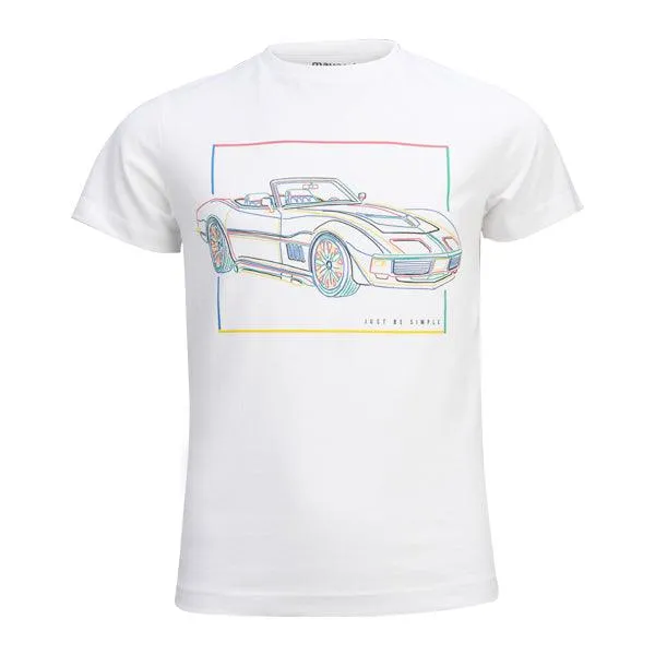 BOYS WHITE SHORT SLEEVE GRAPHIC T-SHIRT