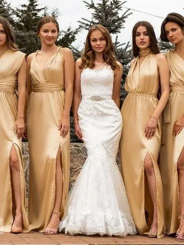 Bridesmaid Dress  / Satin Infinity Multiway Wrap Dresses