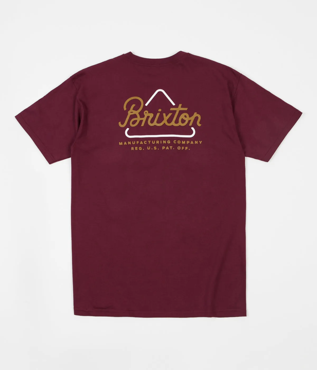 Brixton Newbury T-Shirt - Burgundy