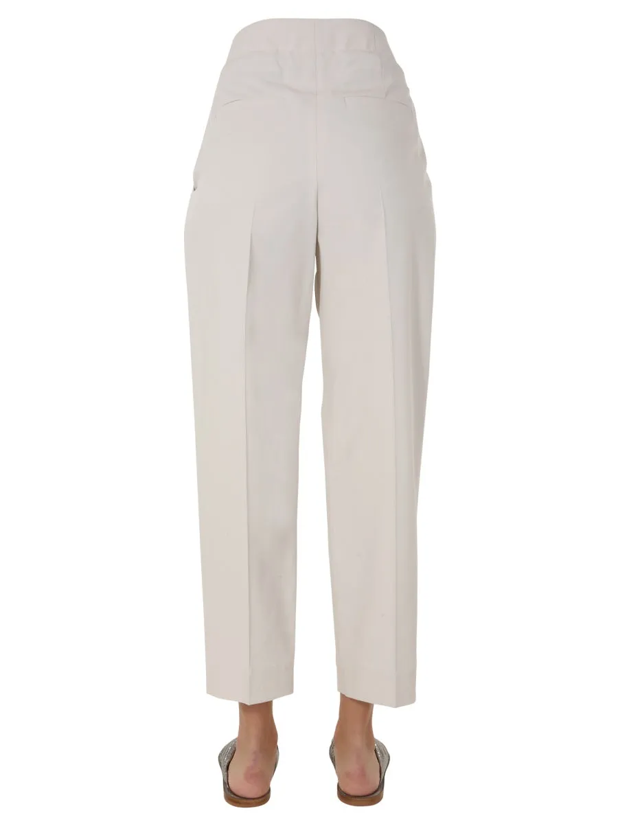 Brunello Cucinelli Belted High Waist Trousers