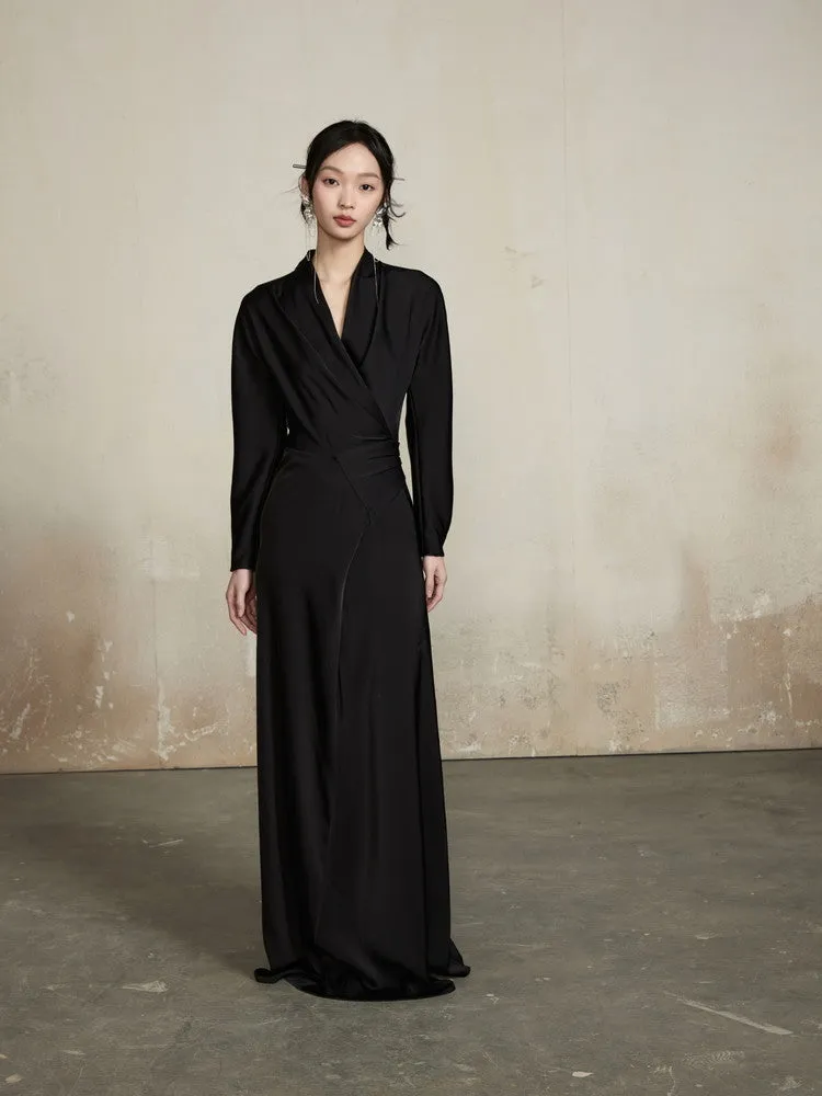Cache-Coeur Gradation Long Wrap Dress