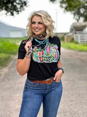 CALLIE ANN STELTER TRIO OF PUMPKINS TEE