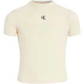 Calvin Klein Light Crinkle T-Shirt Whitecap Gray