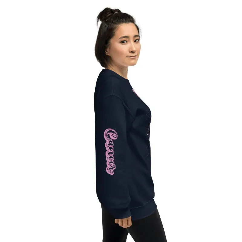 Cancer Zodiac Crewneck Pullover Sweatshirt
