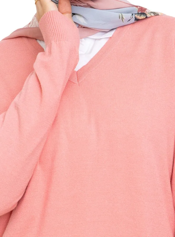 Candy V-Neck Knit Pullover