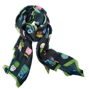 Cappy Cat Green Scarf