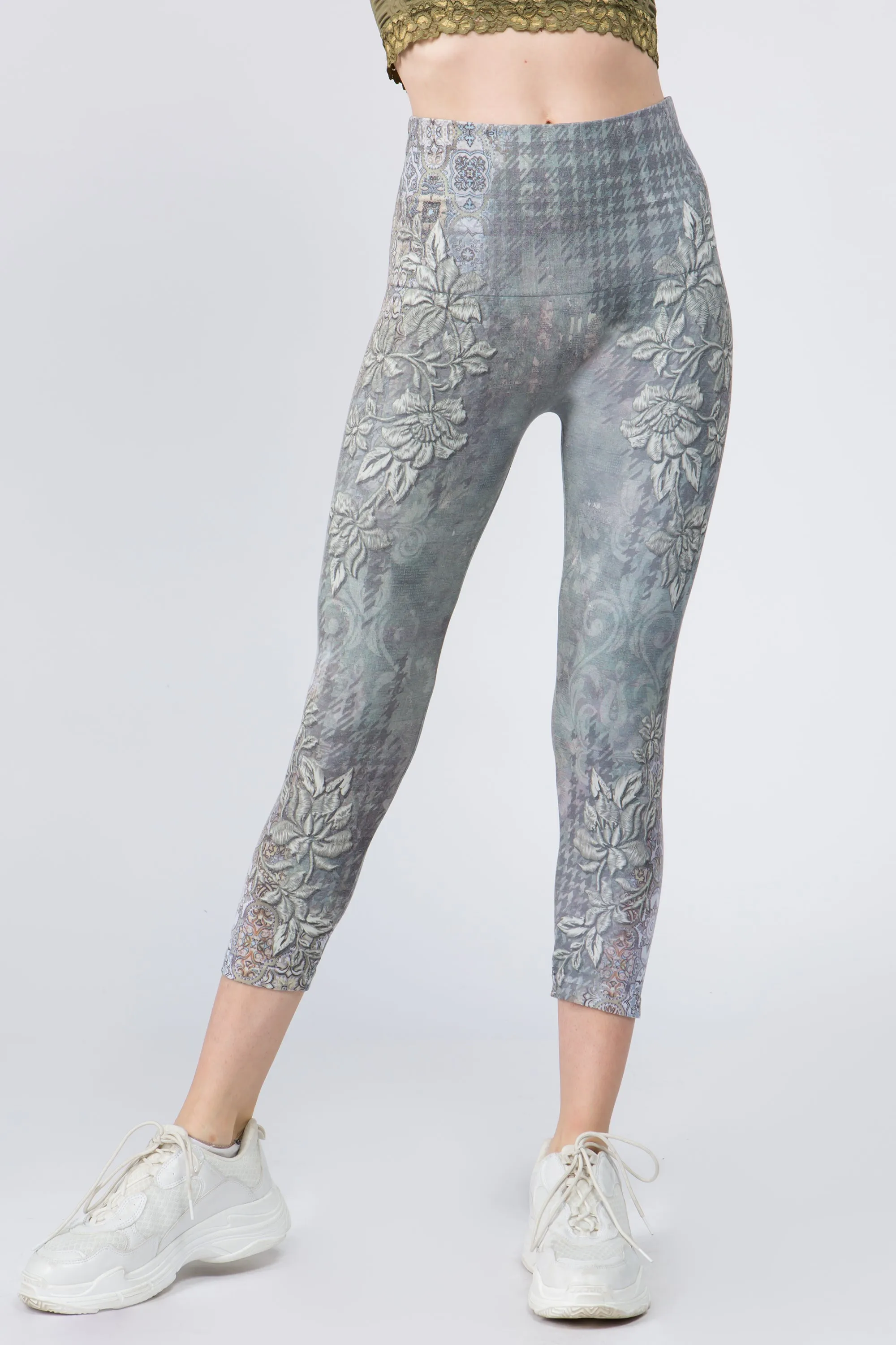 Capri/Short High Waist Crop Leggings Valentina