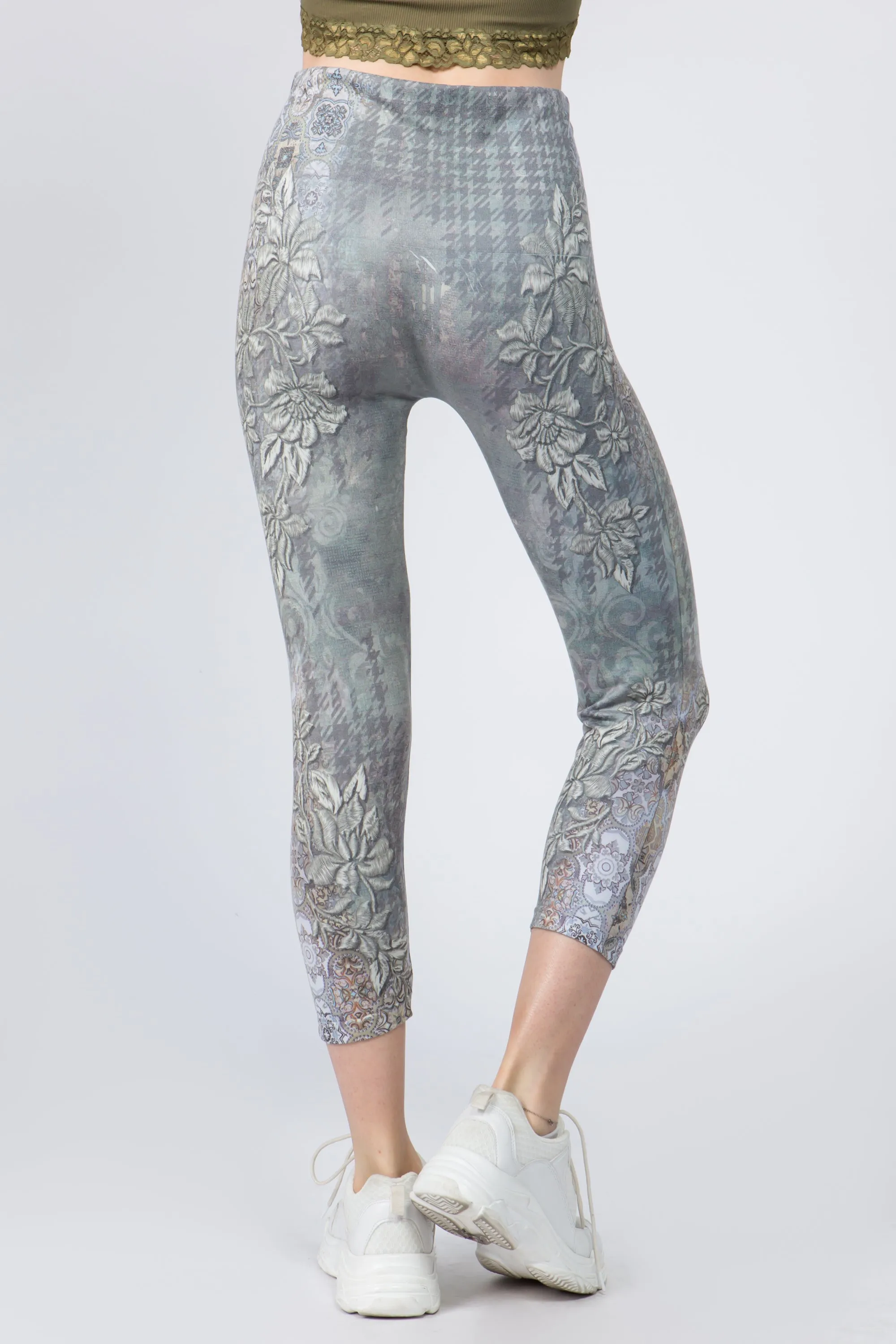 Capri/Short High Waist Crop Leggings Valentina