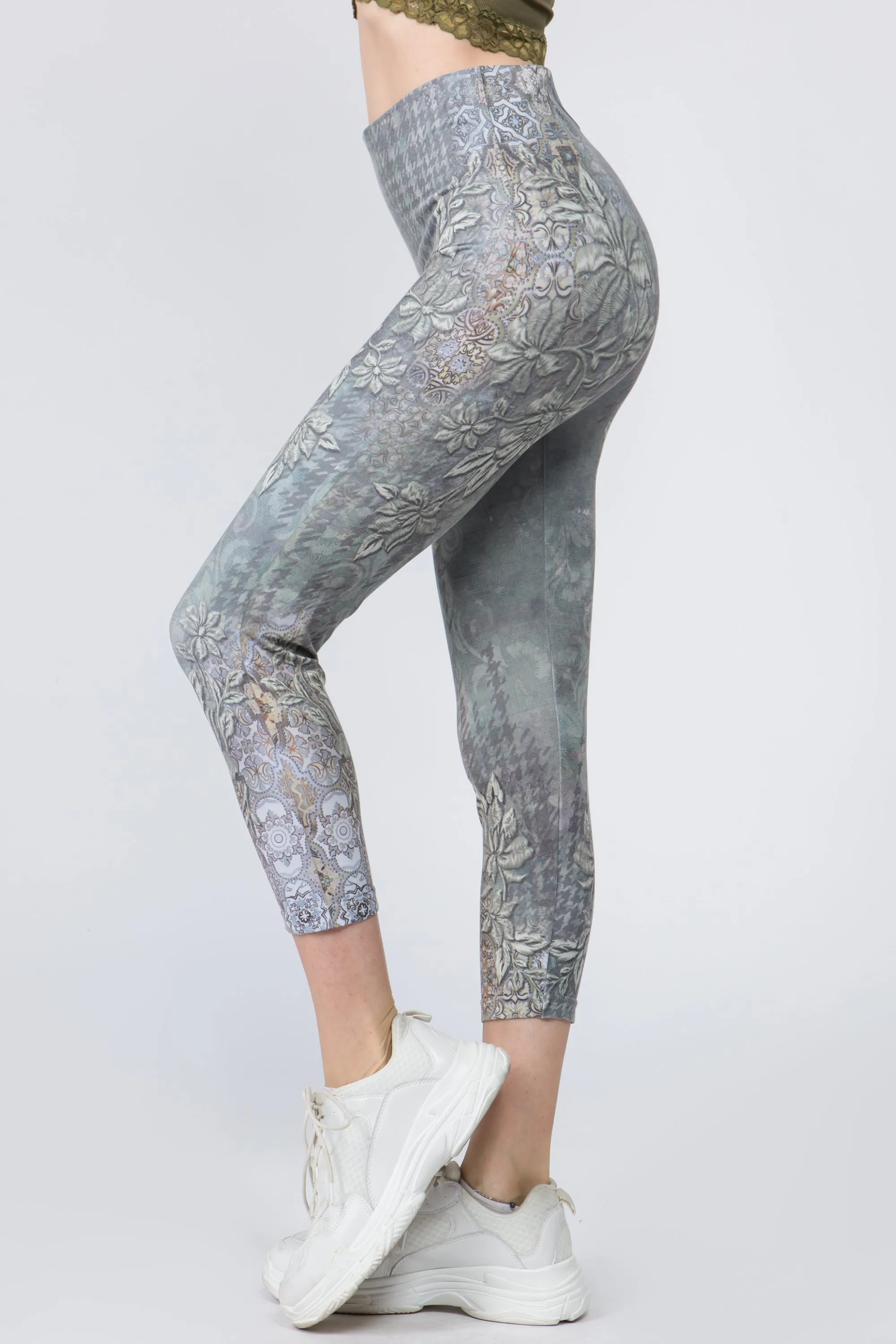 Capri/Short High Waist Crop Leggings Valentina