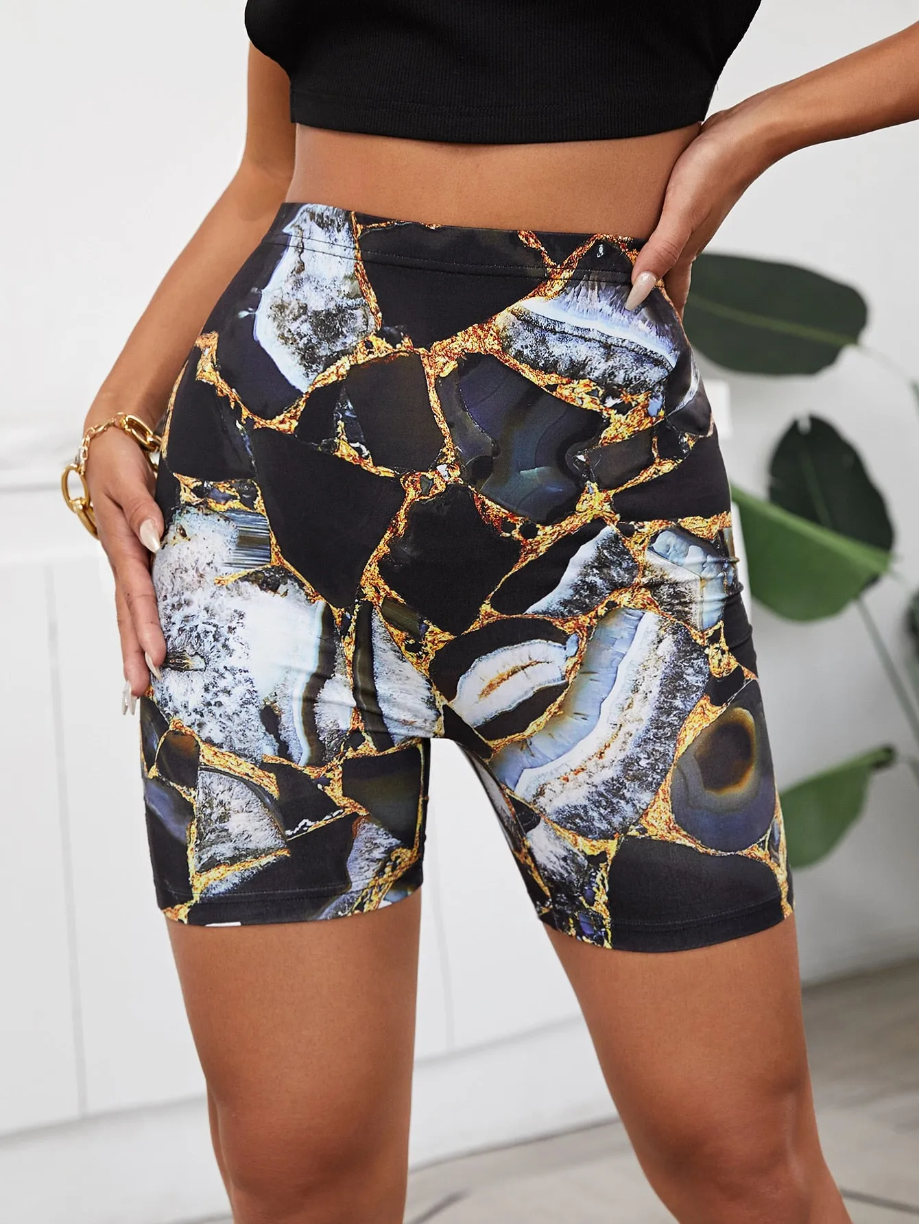 Casual Graphic Short Women Leggings