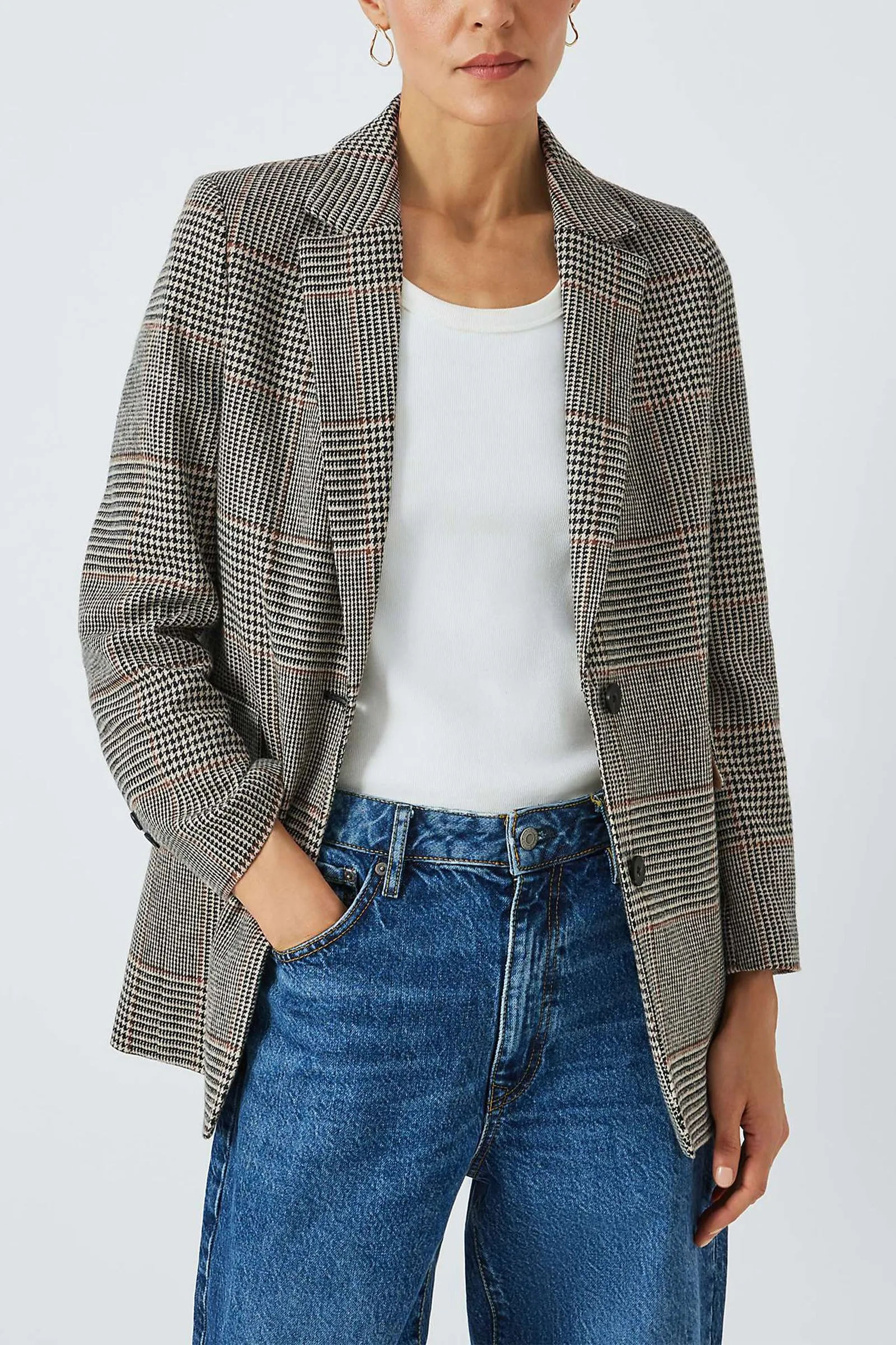 Checked Blazer, Multi