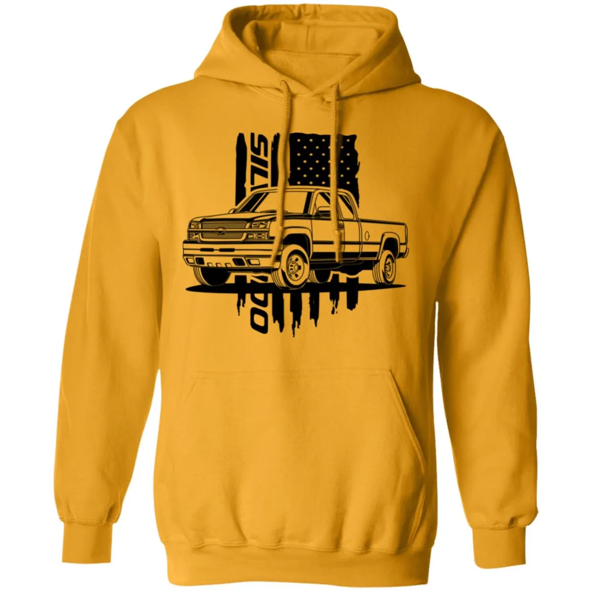 Chevy Silverado Hoodie - American Flag