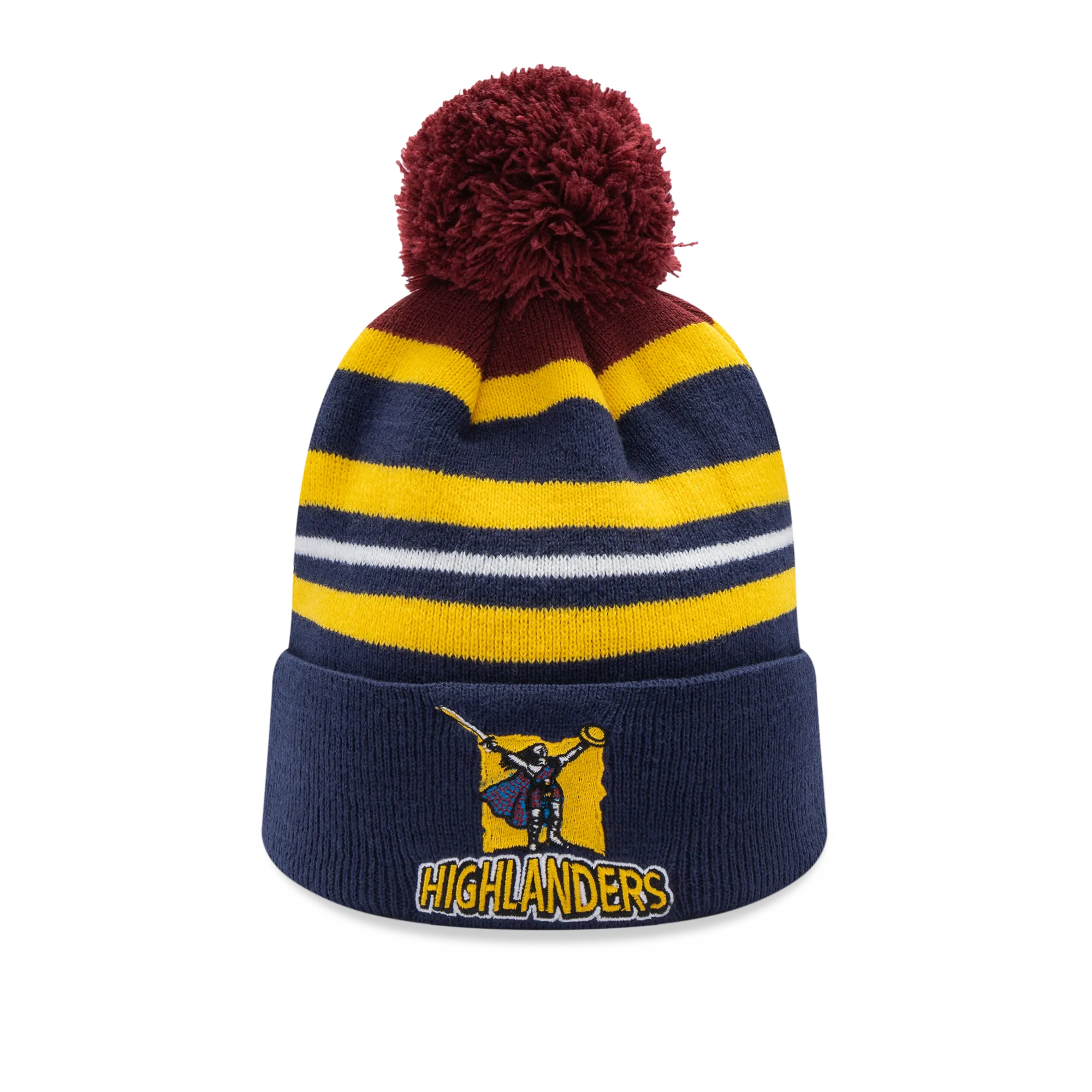 Classic Super Rugby Highlanders Pom Pom Beanie