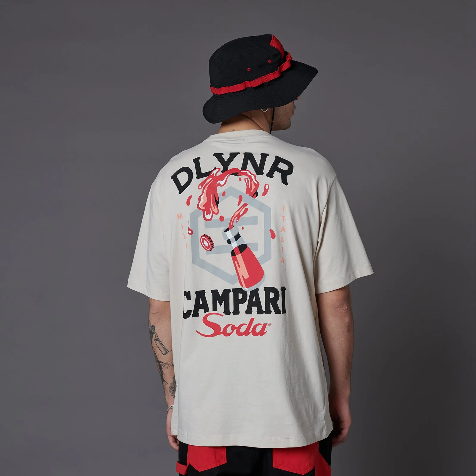 DLYNR / Campari Soda Wave Over Tee Beige