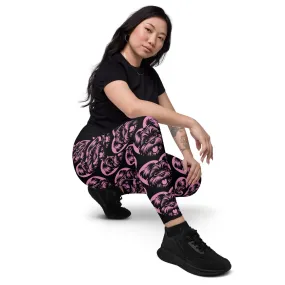 DOG BREED LEGGINGS with pockets - AFFENPINSCHER - HERTTAHOUND - pink