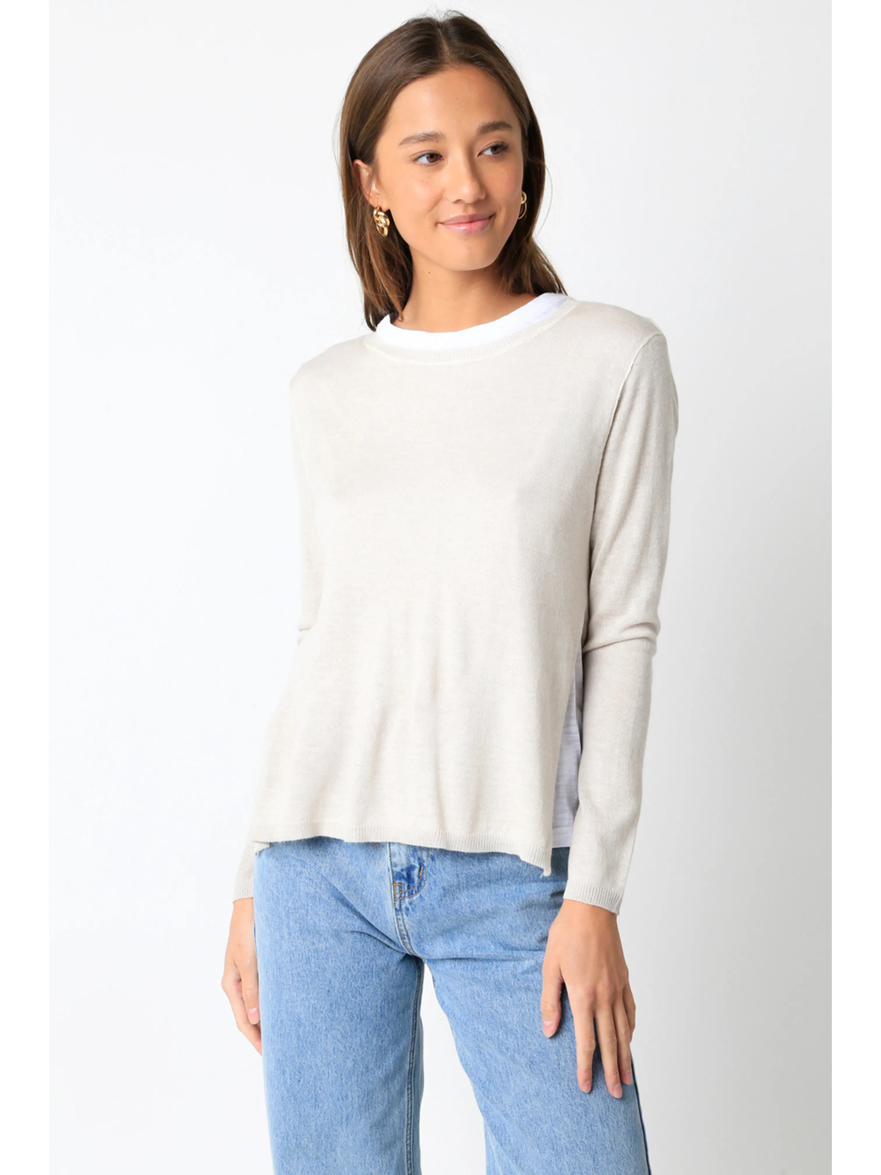 Double Layer Long Sleeve Top